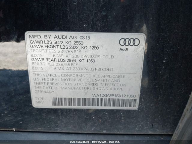 WA1DGAFP1FA121950 Audi Q5 Premium Plus