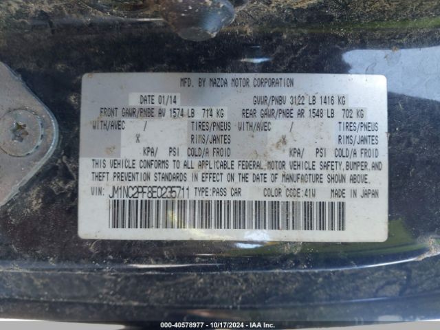 JM1NC2PF8E0235711 Mazda Mx-5 Miata Grand Touring