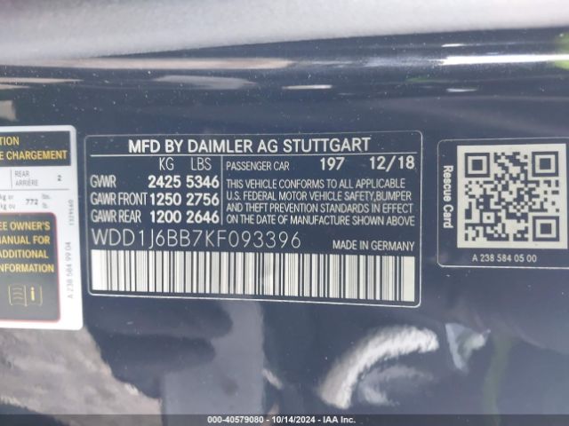 WDD1J6BB7KF093396 Mercedes-Benz Amg E 53 4matic