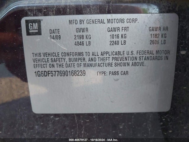 2009 CADILLAC CTS 1G6DF577690168239 Photo 8