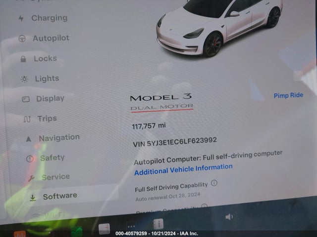 2020 TESLA MODEL 3 5YJ3E1EC6LF623992 Photo 8