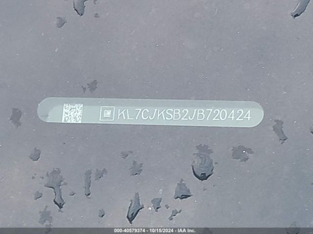 KL7CJKSB2JB720424 Chevrolet TRAX LS