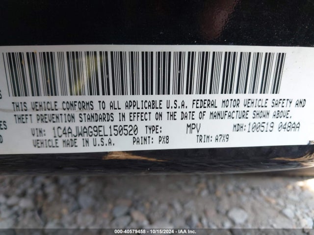 1C4AJWAG9EL150520 Jeep Wrangler Sport