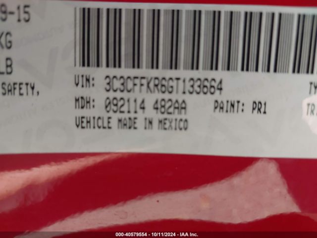 2016 FIAT 500 3C3CFFKR6GT133664 Photo 8