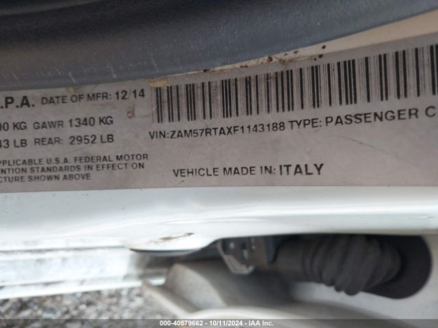 ZAM57RTAXF1143188 Maserati Ghibli S Q4