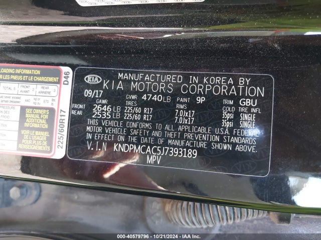 KIA Sportage Lx 2018 KNDPMCAC5J7393189 Image 9