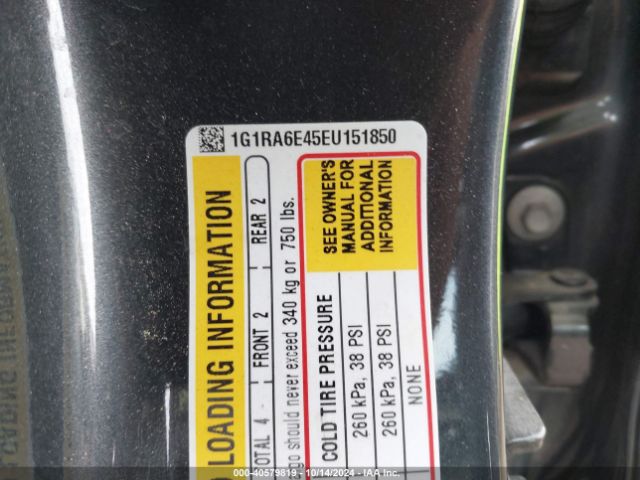 1G1RA6E45EU151850 Chevrolet Volt