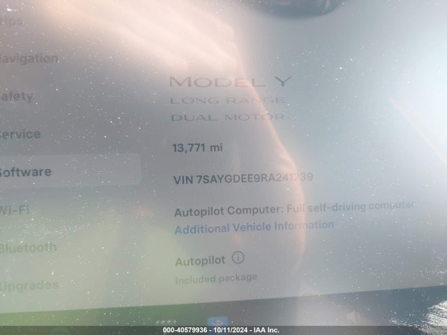 2024 TESLA MODEL Y 7SAYGDEE9RA241239 Photo 6