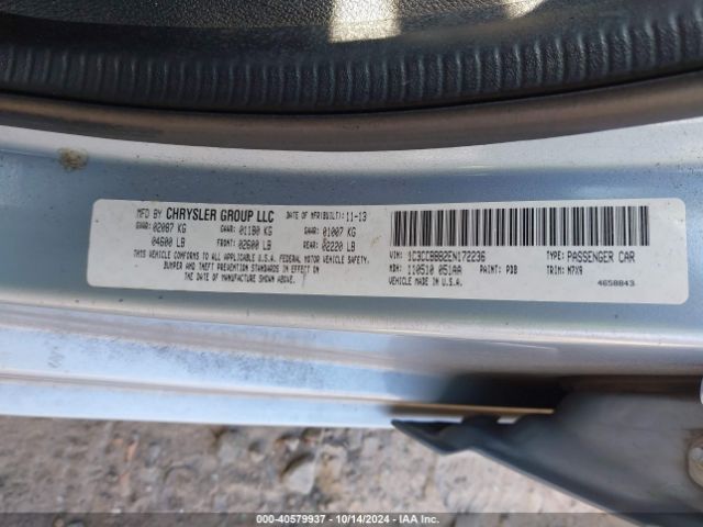 1C3CCBBB2EN172236 Chrysler 200 Touring