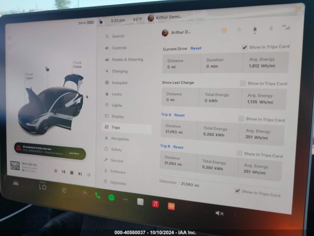 5YJ3E1EA9NF344070 Tesla Model 3 Rear-wheel Drive