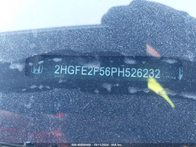2HGFE2F56PH526232 Honda Civic Sport