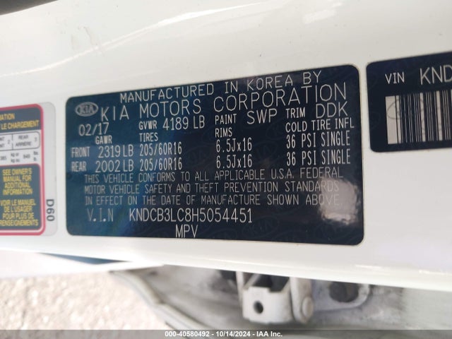 KIA NIRO LX 2017 KNDCB3LC8H5054451 Image 9