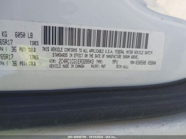 2C4RC1CG1ER328943 Chrysler Town & Country Touring-l