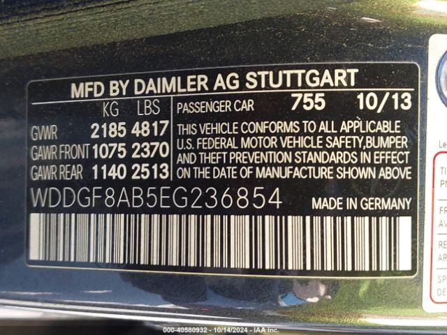 WDDGF8AB5EG236854 Mercedes-Benz C 300 Luxury 4matic/sport 4matic