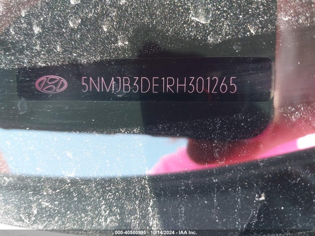 5NMJB3DE1RH301265 Hyundai TUCSON SEL