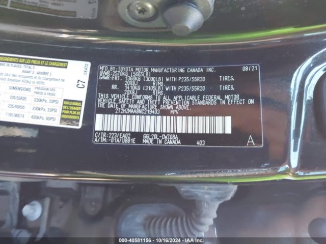 2T2HZMAA8NC219403 Lexus RX 350