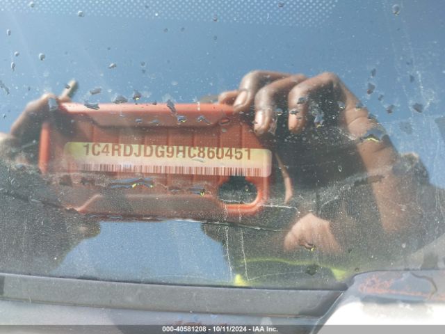 1C4RDJDG9HC860451 Dodge Durango Gt Awd