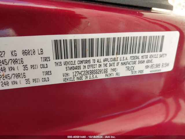 2008 MITSUBISHI RAIDER 1Z7HC22K88S620166 Photo 8