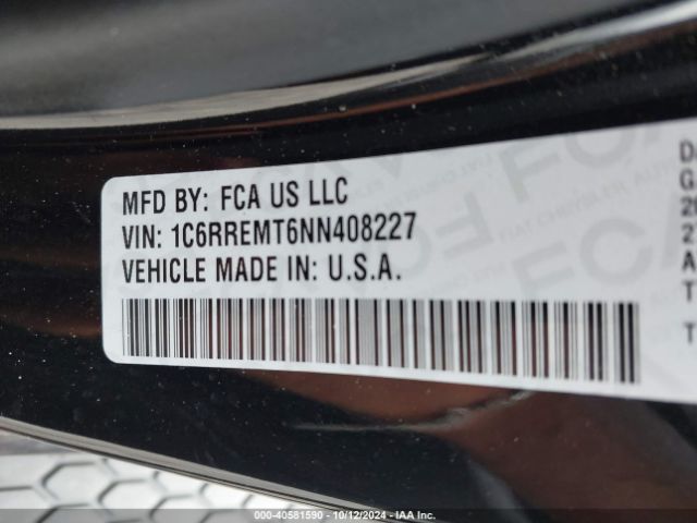 1C6RREMT6NN408227 RAM 1500 Big Horn  4x2 6'4 Box