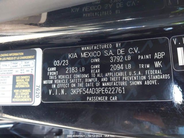 KIA Forte Gt-line 2023 3KPF54AD3PE622761 Image 9