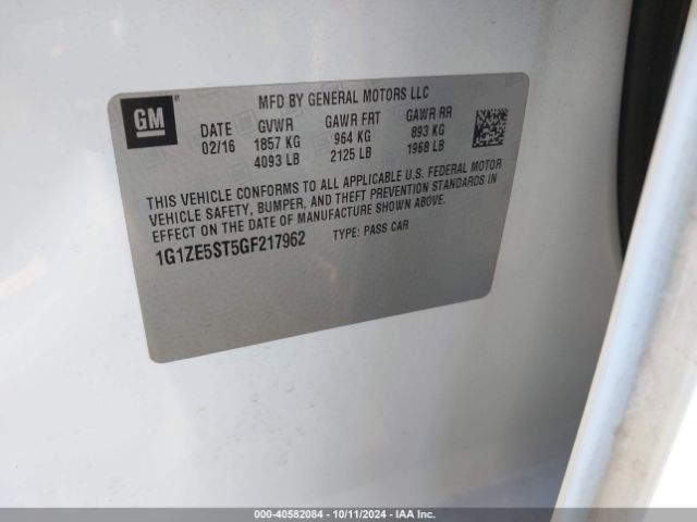 1G1ZE5ST5GF217962 Chevrolet MALIBU 1LT