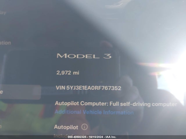 2024 TESLA MODEL 3 5YJ3E1EA0RF767352 Photo 6