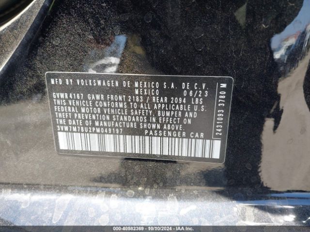 3VW7M7BU2PM049197 Volkswagen Jetta 1.5t Se