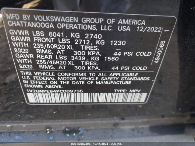 1V2GNPE84PC009735 Volkswagen Id.4 Awd Pro S/awd Pro S Plus