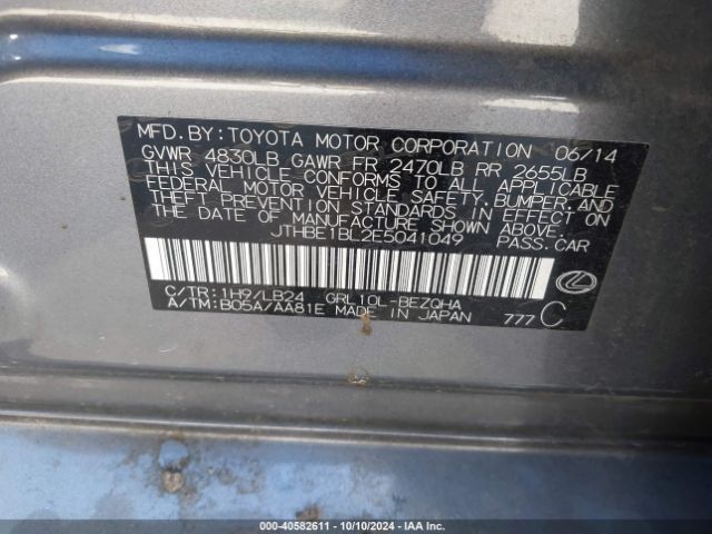 JTHBE1BL2E5041049 Lexus GS 350