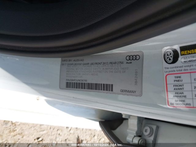 WAUG8AFC4JN038749 Audi A6 2.0t Premium