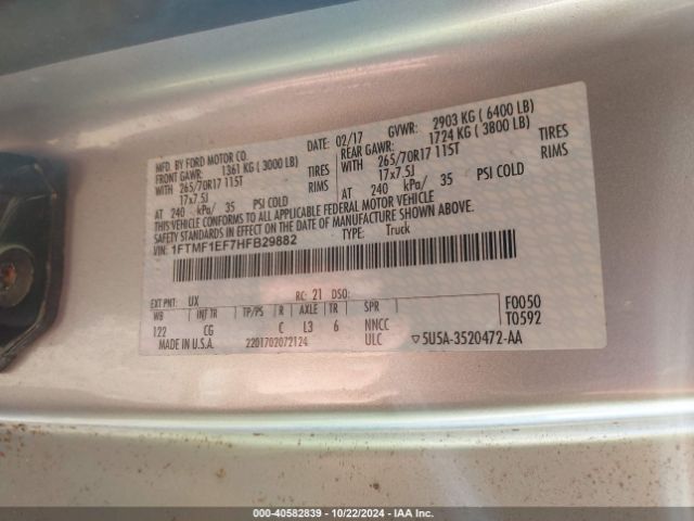 1FTMF1EF7HFB29882 Ford F-150 Xl