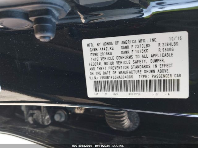 19UUB1F55HA004086 Acura Tlx Technology Package