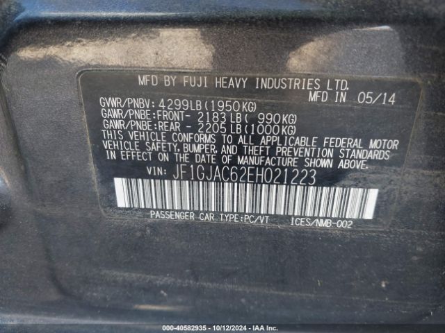 JF1GJAC62EH021223 Subaru Impreza 2.0i Premium