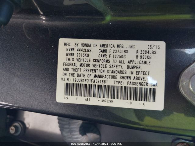 19UUB1F31FA024881 Acura TLX