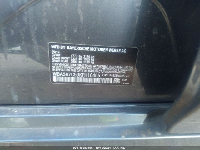 WBA5R7C59KFH16455 BMW 330i Xdrive