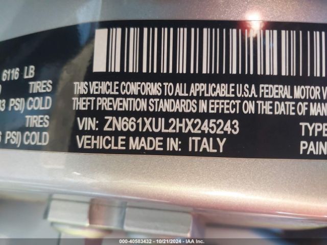 ZN661XUL2HX245243 Maserati Levante