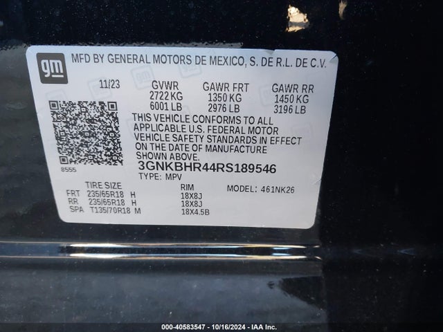 Chevrolet Blazer Awd 2lt 2024 3GNKBHR44RS189546 Image 9