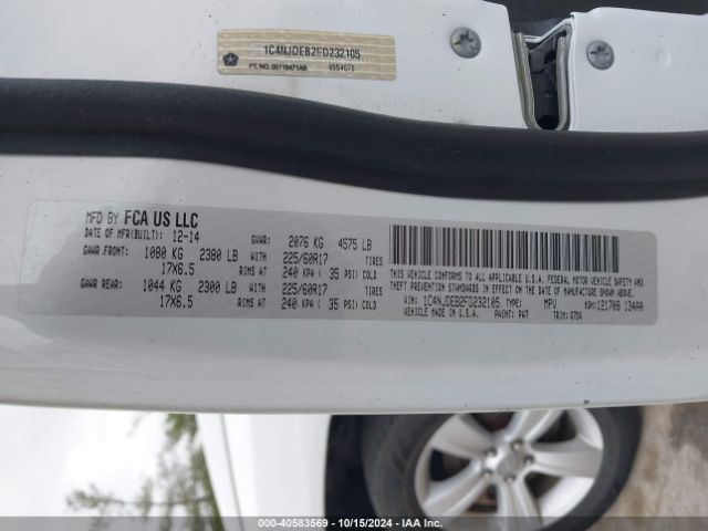 1C4NJDEB2FD232105 Jeep Compass Latitude