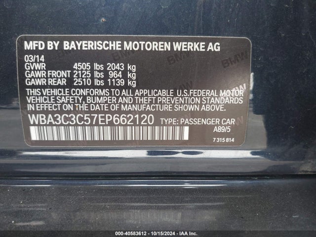 WBA3C3C57EP662120 BMW 320i Xdrive