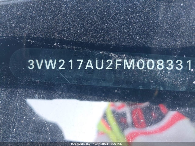 3VW217AU2FM008331 Volkswagen Golf Tsi S 4-door