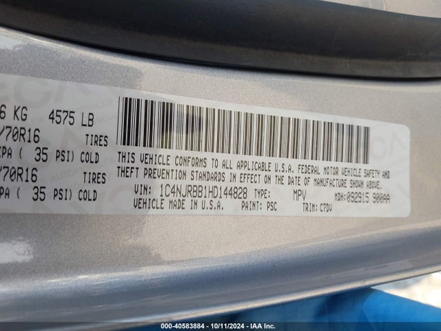 1C4NJRBB1HD144828 Jeep Patriot Sport 4x4