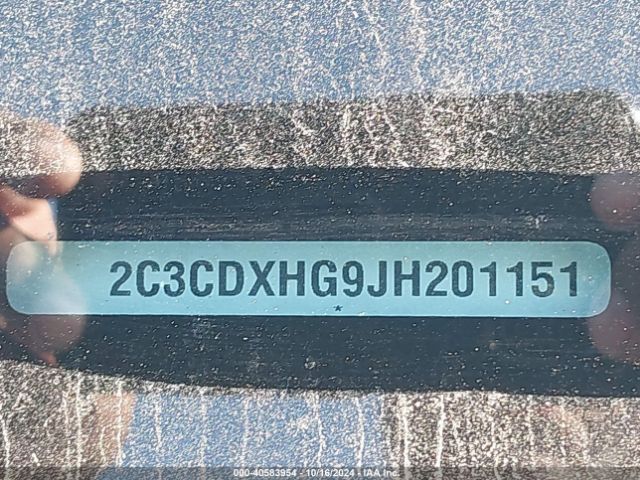 2C3CDXHG9JH201151 Dodge Charger Sxt Plus Rwd