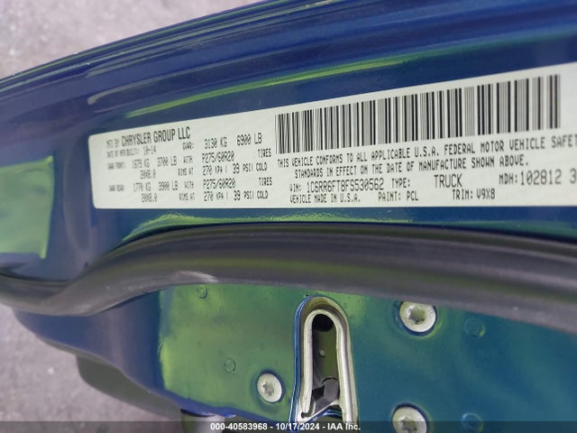 RAM 1500 Express 2015 1C6RR6FT8FS530562 Image 9