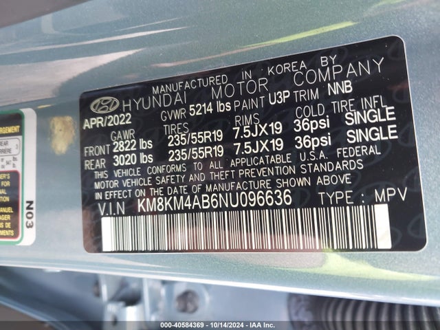 Hyundai Ioniq 5 Se Standard Range 2022 KM8KM4AB6NU096636 Image 9
