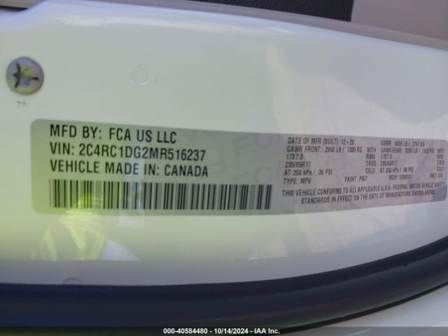2C4RC1DG2MR516237 Chrysler Voyager Lxi