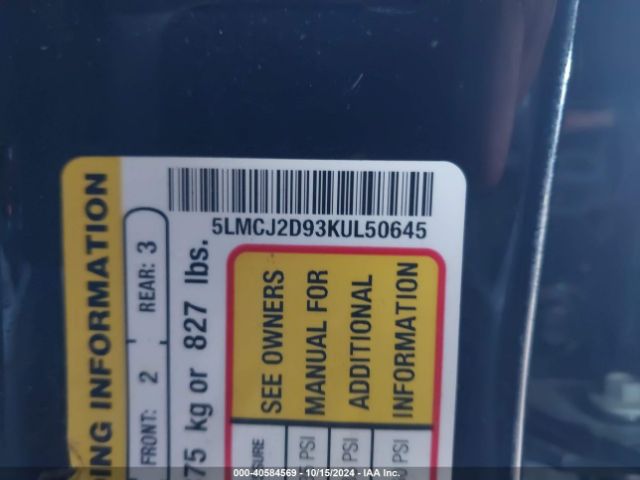 5LMCJ2D93KUL50645 Lincoln MKC SELECT