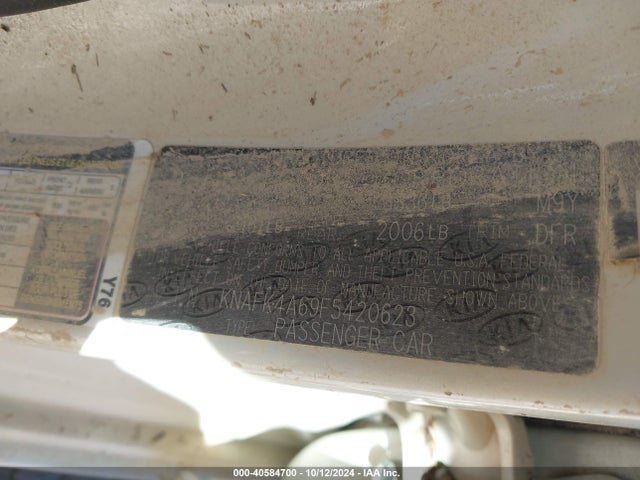 KIA FORTE LX 2015 KNAFK4A69F5420623 Image 9