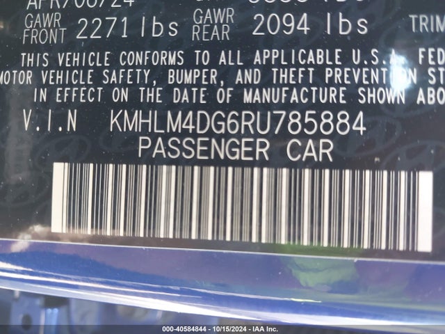 Hyundai ELANTRA SEL 2024 KMHLM4DG6RU785884 Image 9