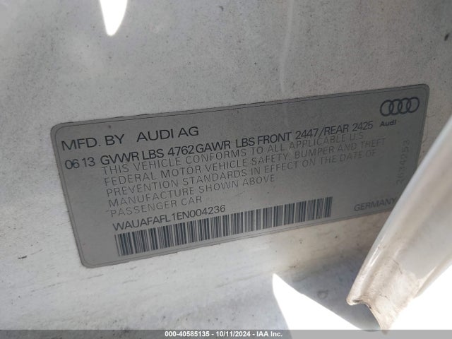 WAUAFAFL1EN004236 Audi A4 2.0t Premium