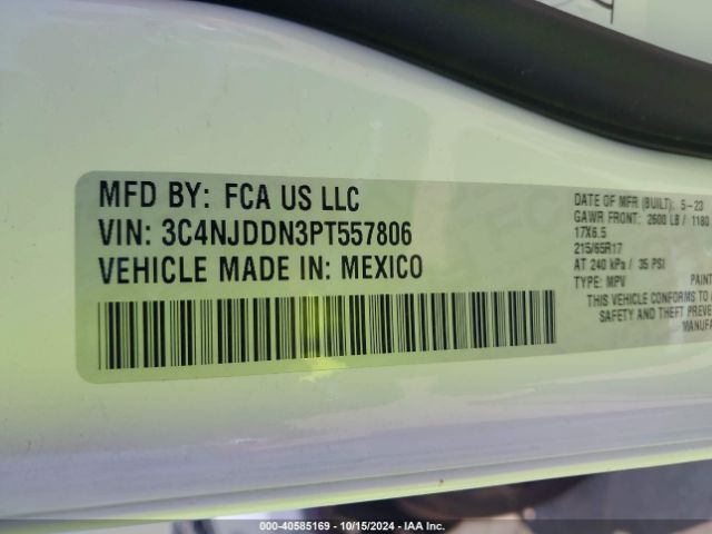 3C4NJDDN3PT557806 Jeep Compass Trailhawk 4x4